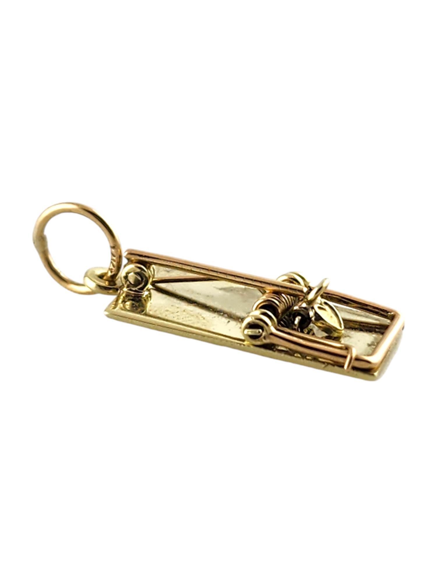 Women's 14 Karat Yellow Gold Mouse Trap Charm #18788