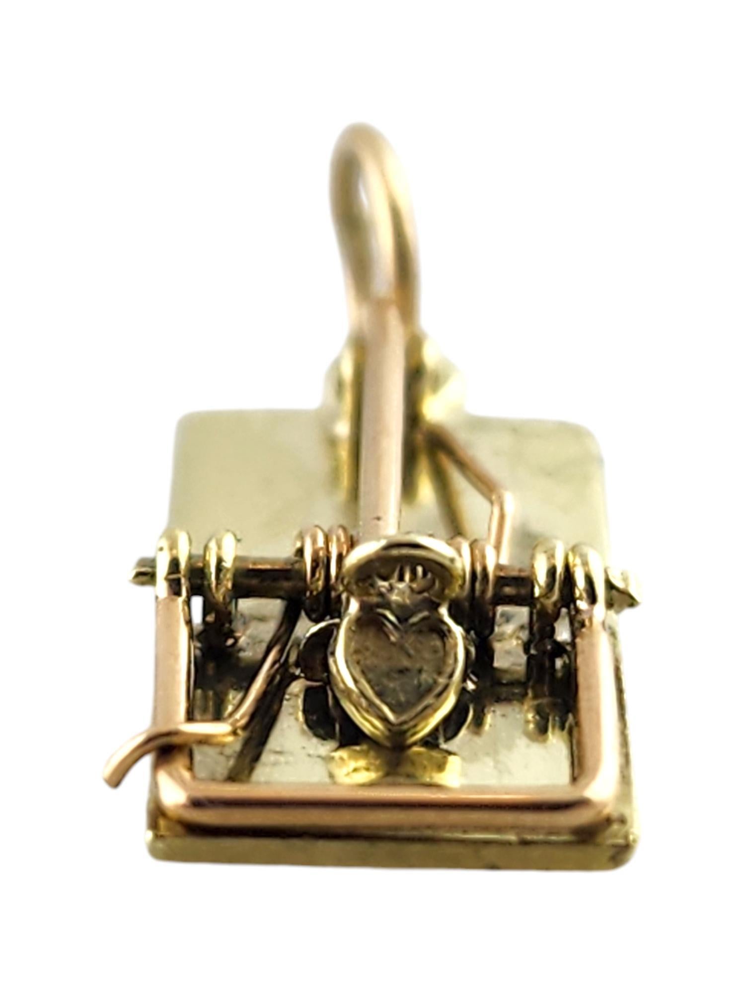 14 Karat Yellow Gold Mouse Trap Charm #18788 1