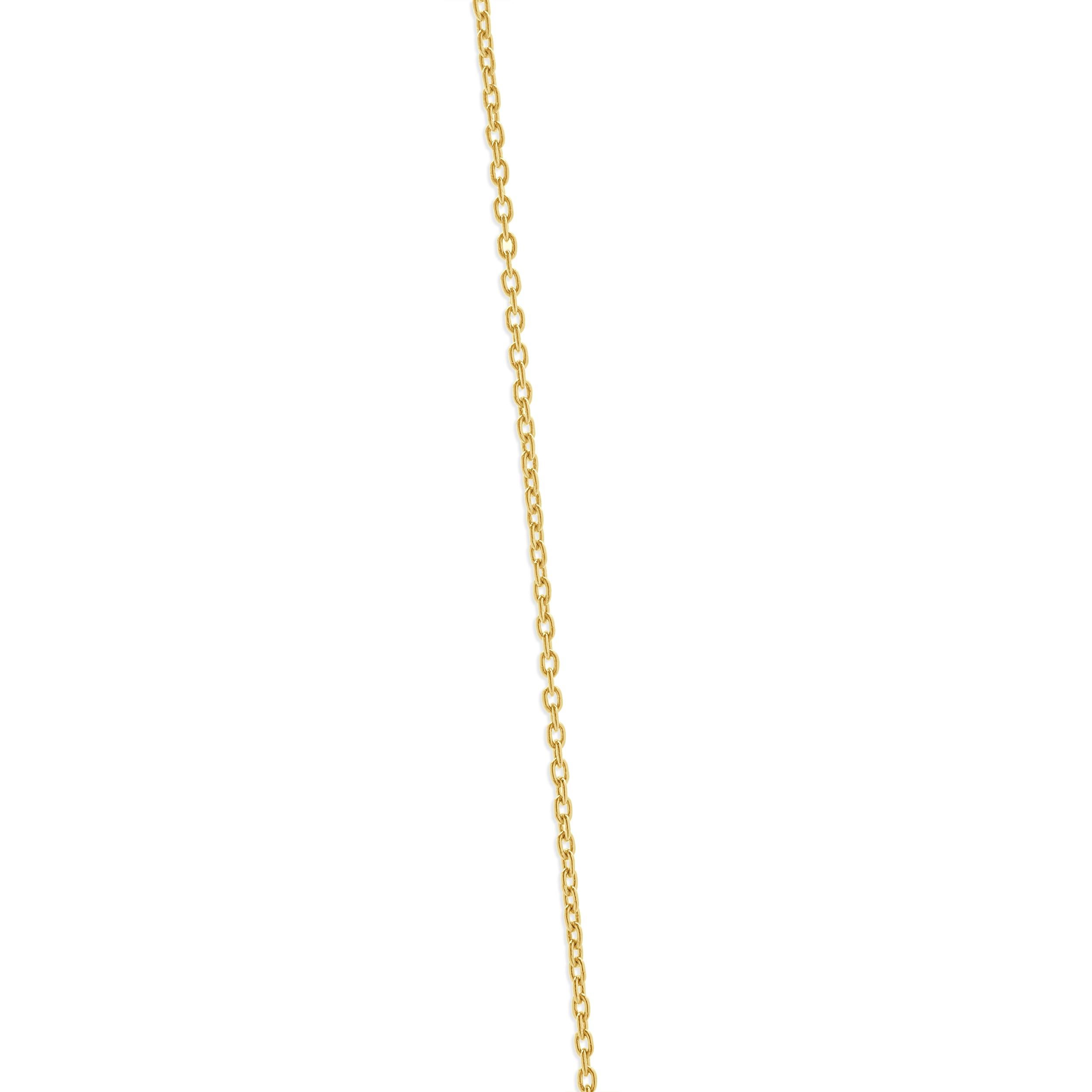 Collier goutte en or jaune 14 carats avec diamants de formes multiples Excellent état - En vente à Scottsdale, AZ