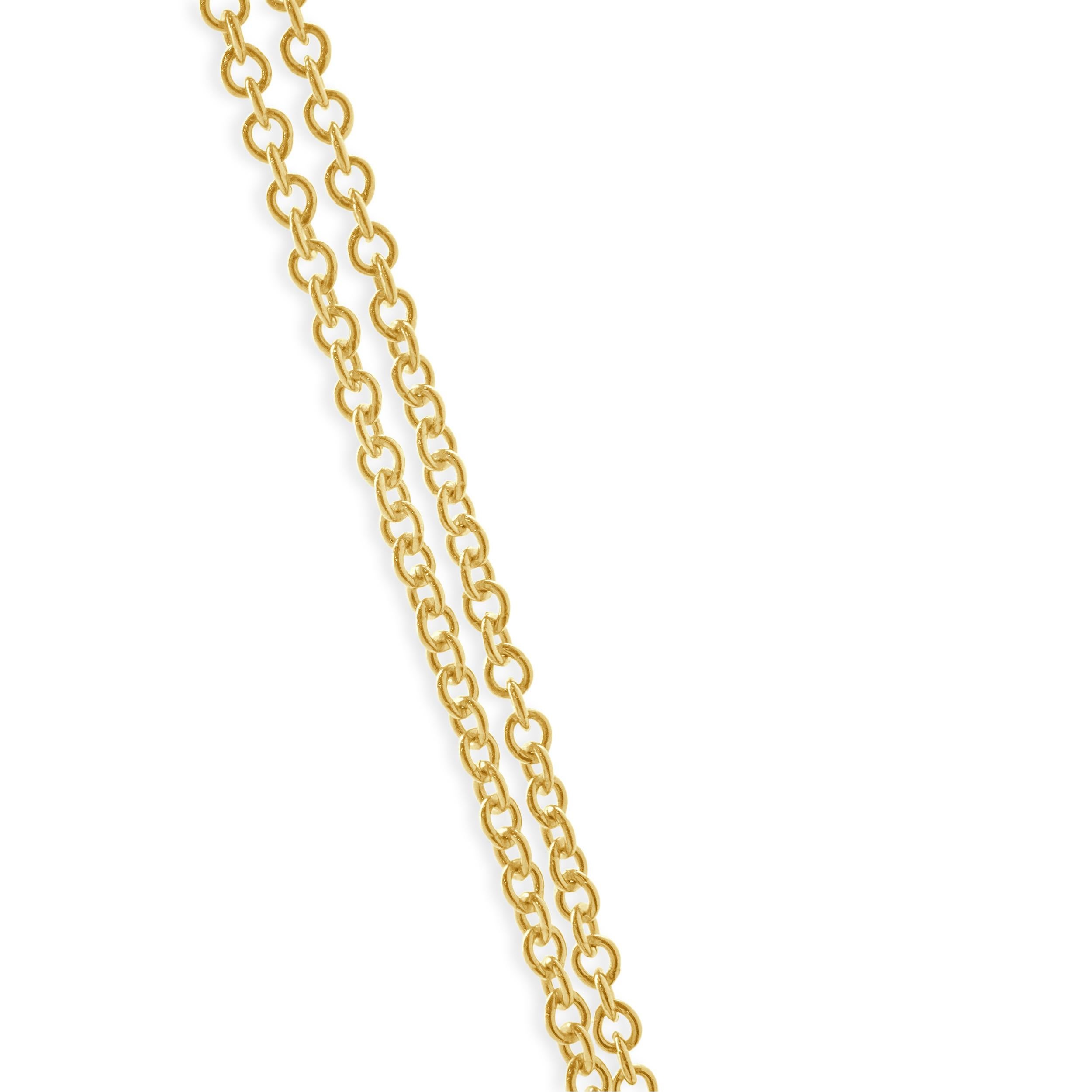 Taille mixte Collier en or jaune 14 carats à pierres multiples et diamants en vente