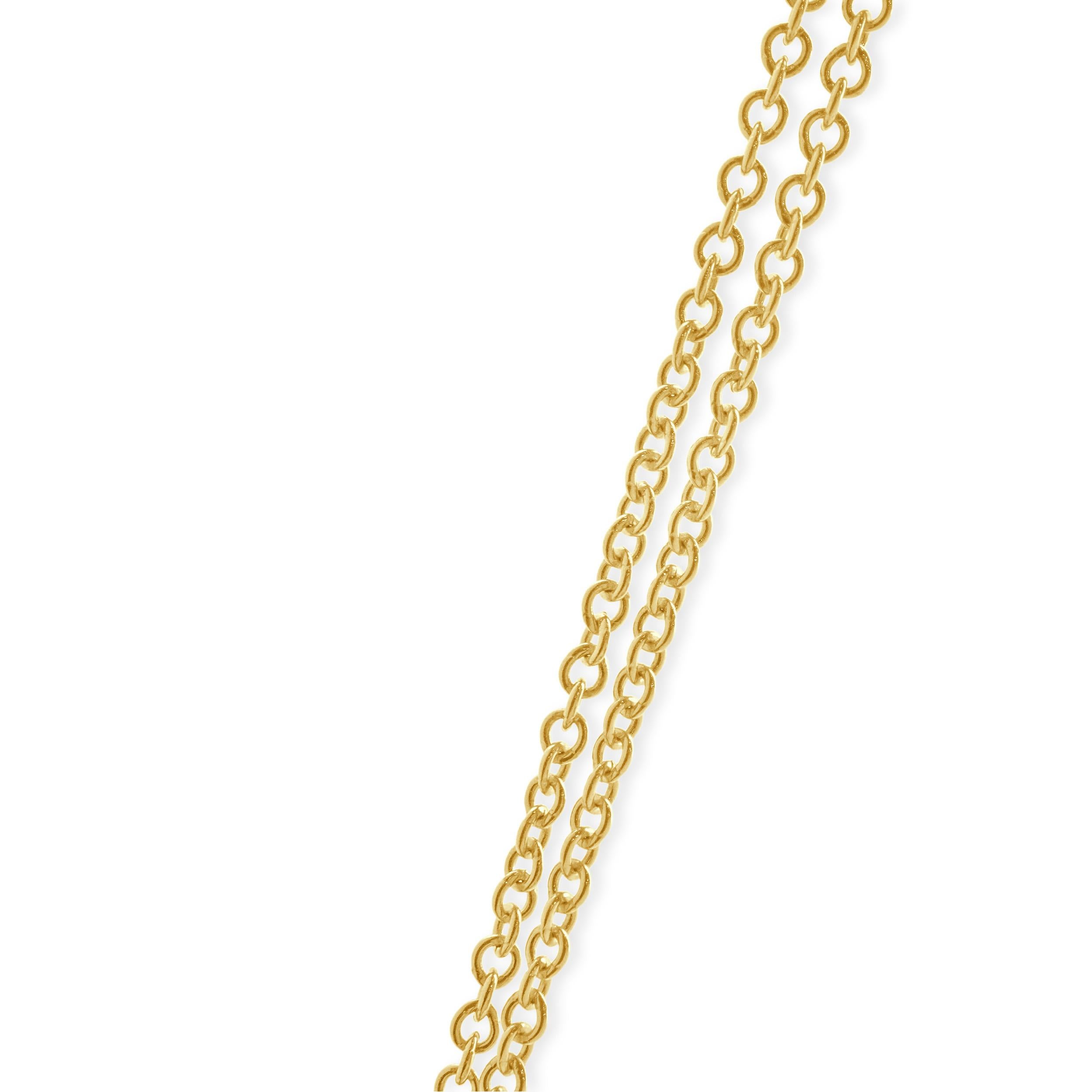 Collier en or jaune 14 carats à pierres multiples et diamants Excellent état - En vente à Scottsdale, AZ