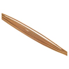 Bracciale a più fili in oro giallo 14 carati 21 grammi 7,5 pollici