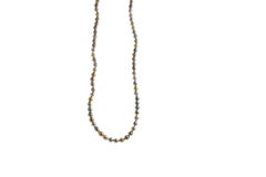 14 Karat Yellow Gold Multicolor Akoya Cultured Pearl Layer Thin Bead Necklace