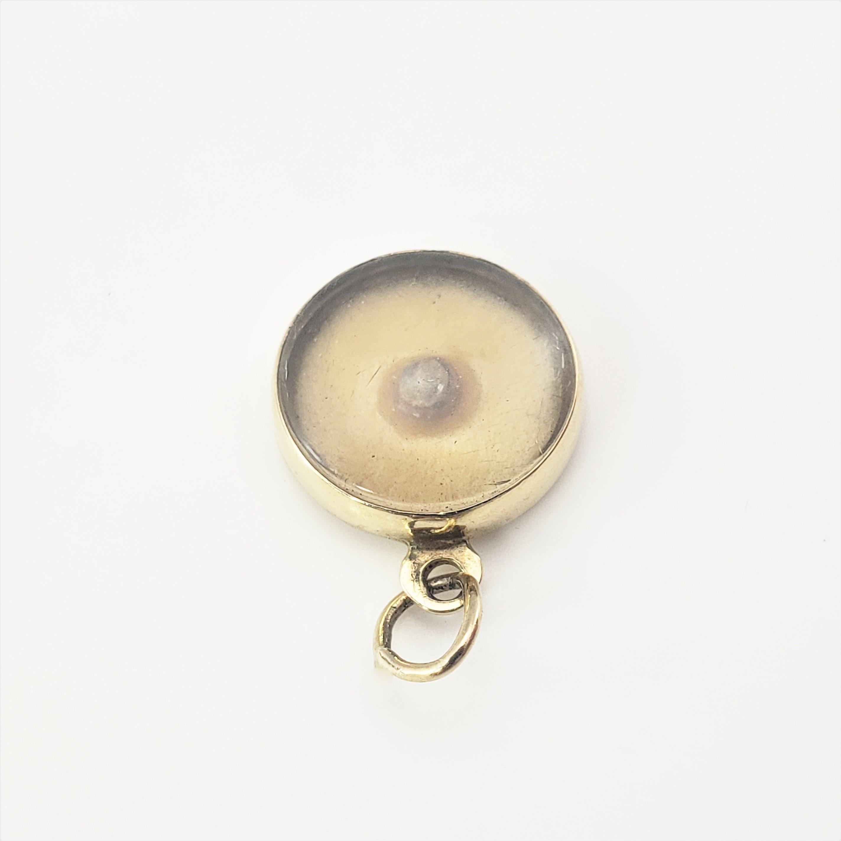 14k gold mustard seed charm