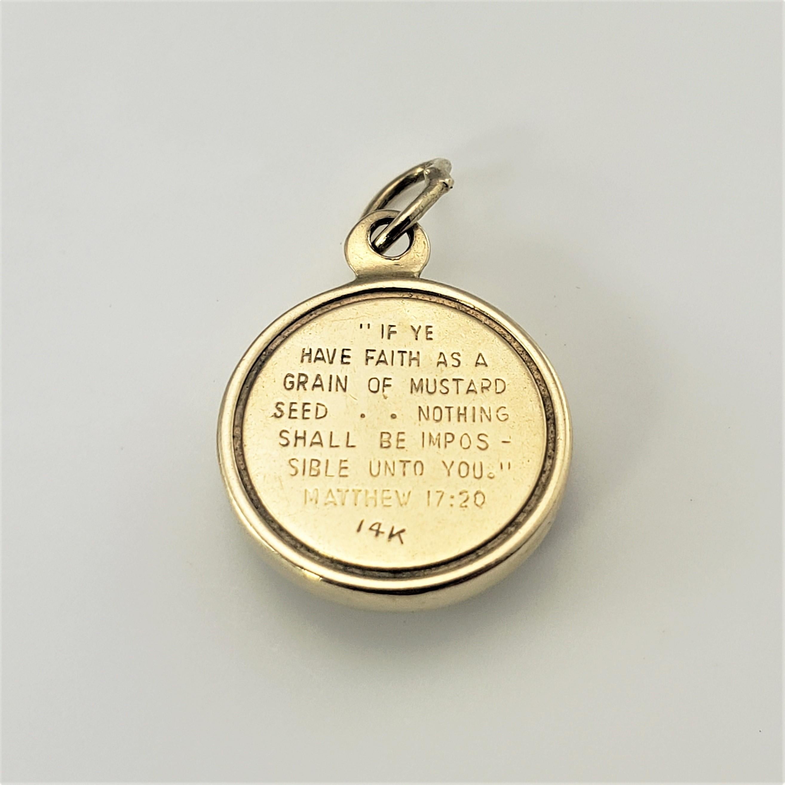 14 karat gold mustard seed necklace