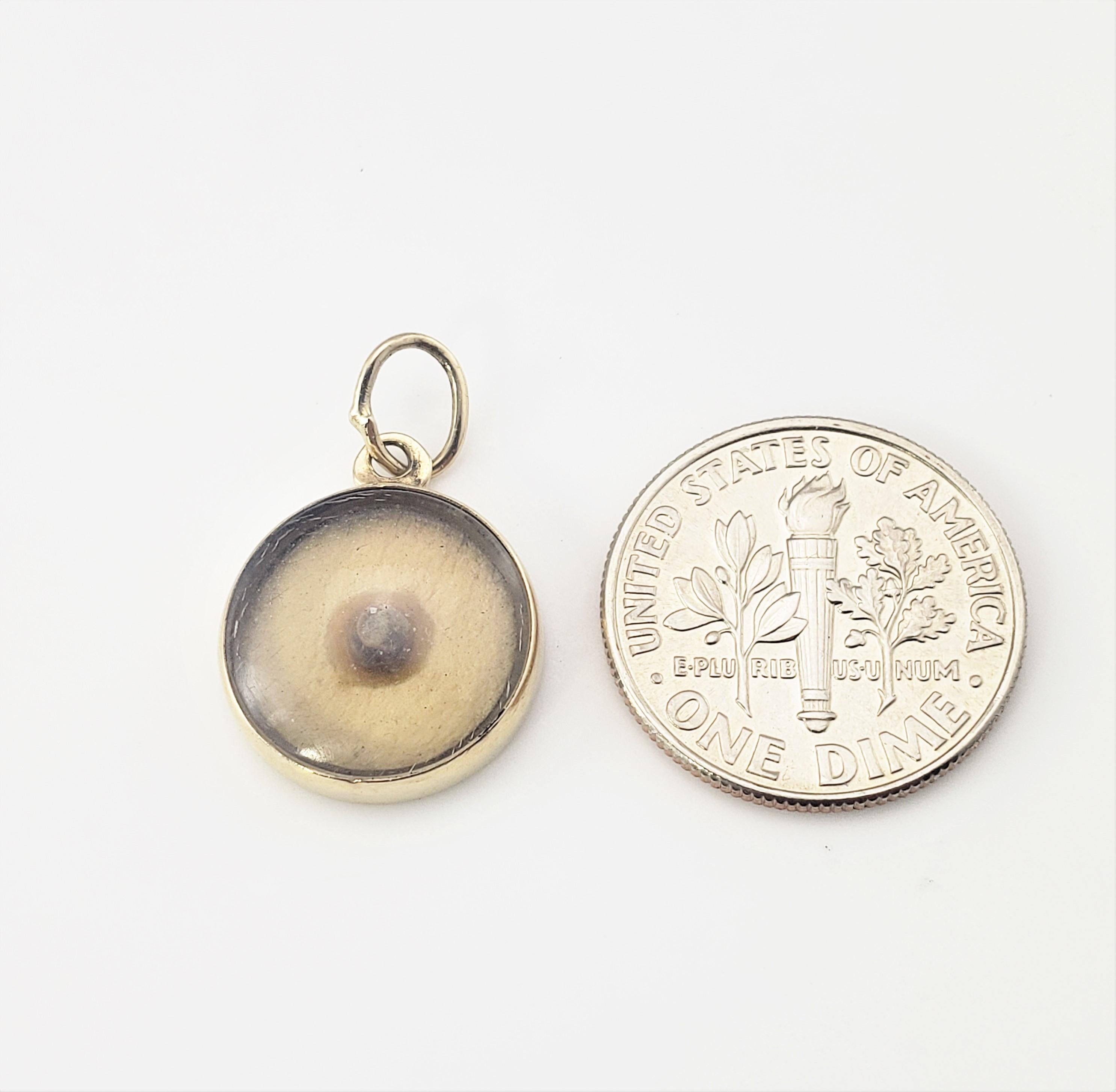 14 Karat Yellow Gold Mustard Seed Charm In Good Condition In Washington Depot, CT