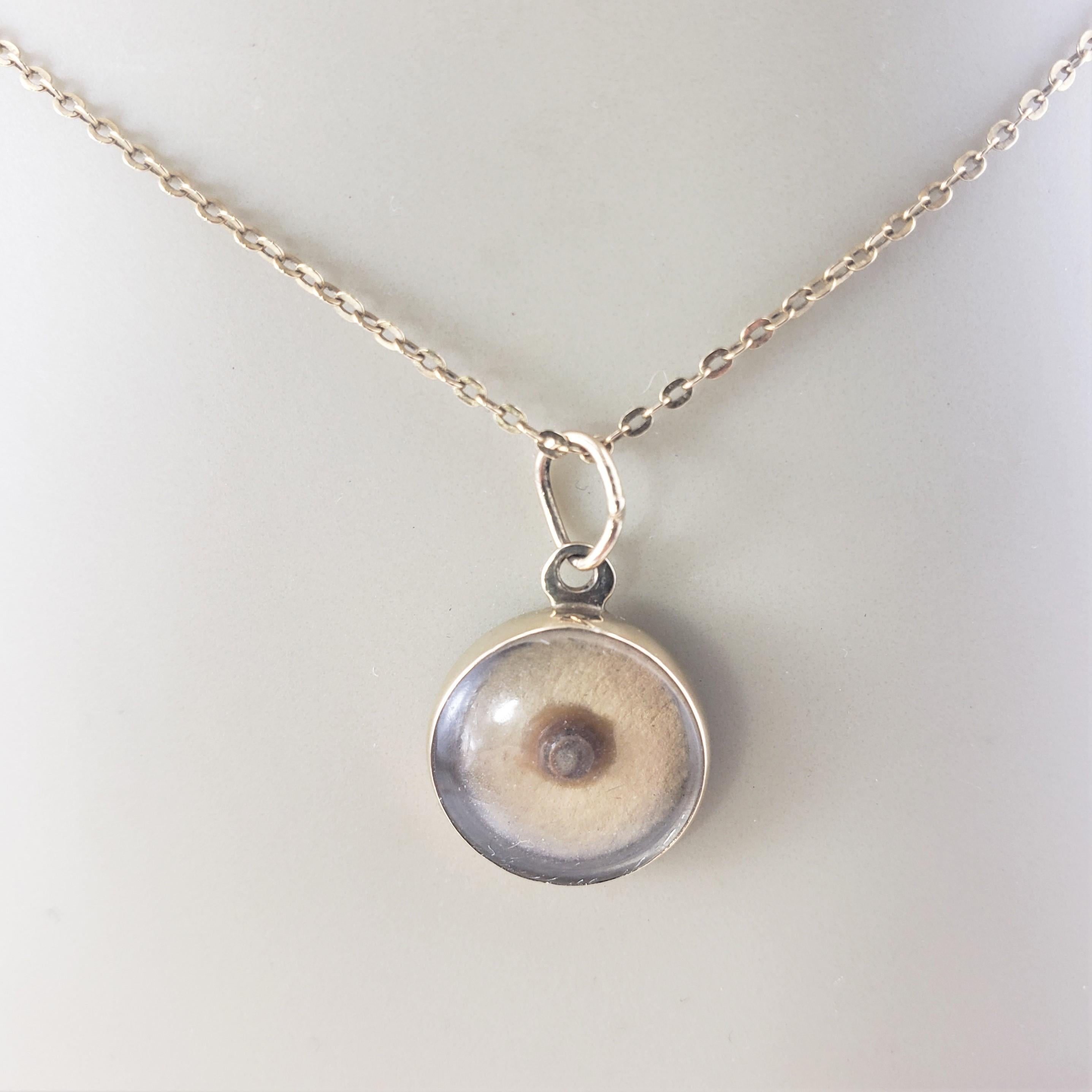 14 Karat Yellow Gold Mustard Seed Charm 1