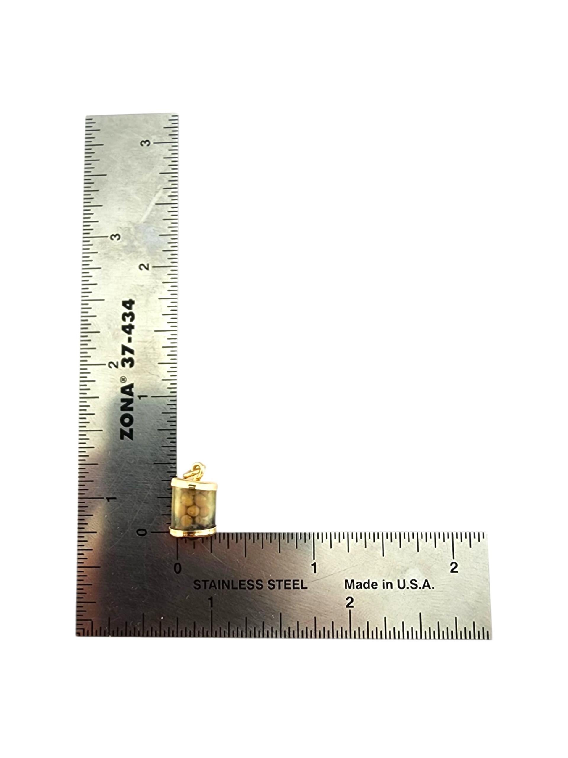 Ciondolo in oro giallo 14 carati con vaso di semi di senape (Matteo 17:20) #23039 in vendita 2