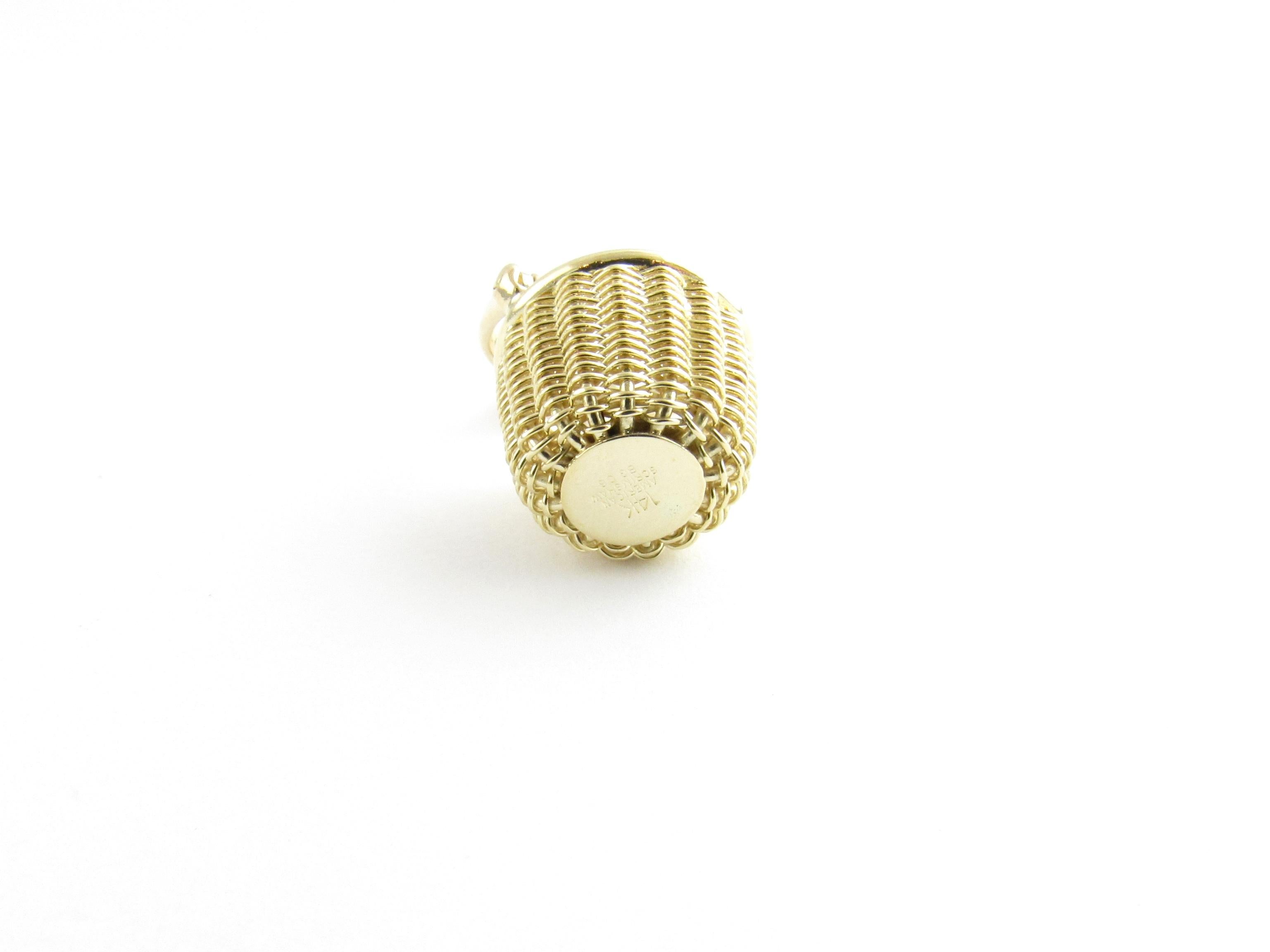 14 Karat Yellow Gold Nantucket Basket Charm 1