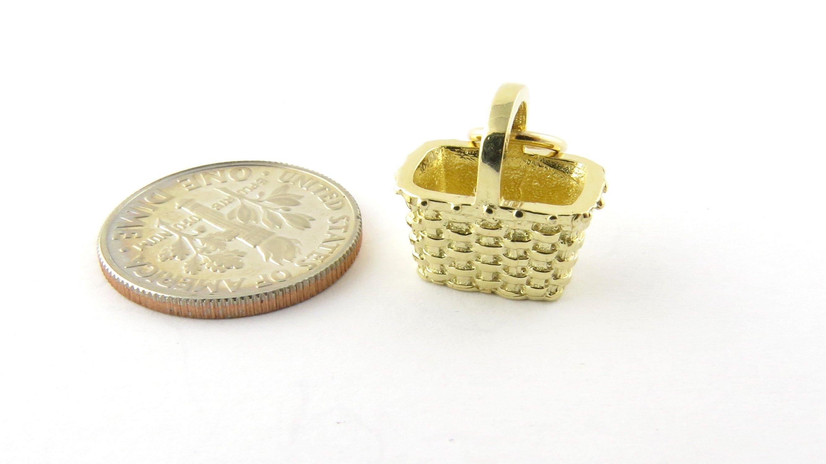 14 Karat Yellow Gold Nantucket Basket Charm 3