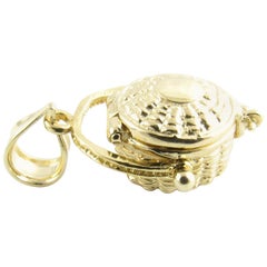 Vintage 14 Karat Yellow Gold Nantucket Basket Charm