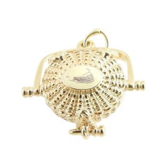 14 Karat Yellow Gold Nantucket Basket Charm