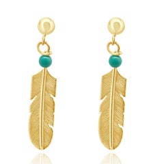 Pendientes de turquesa