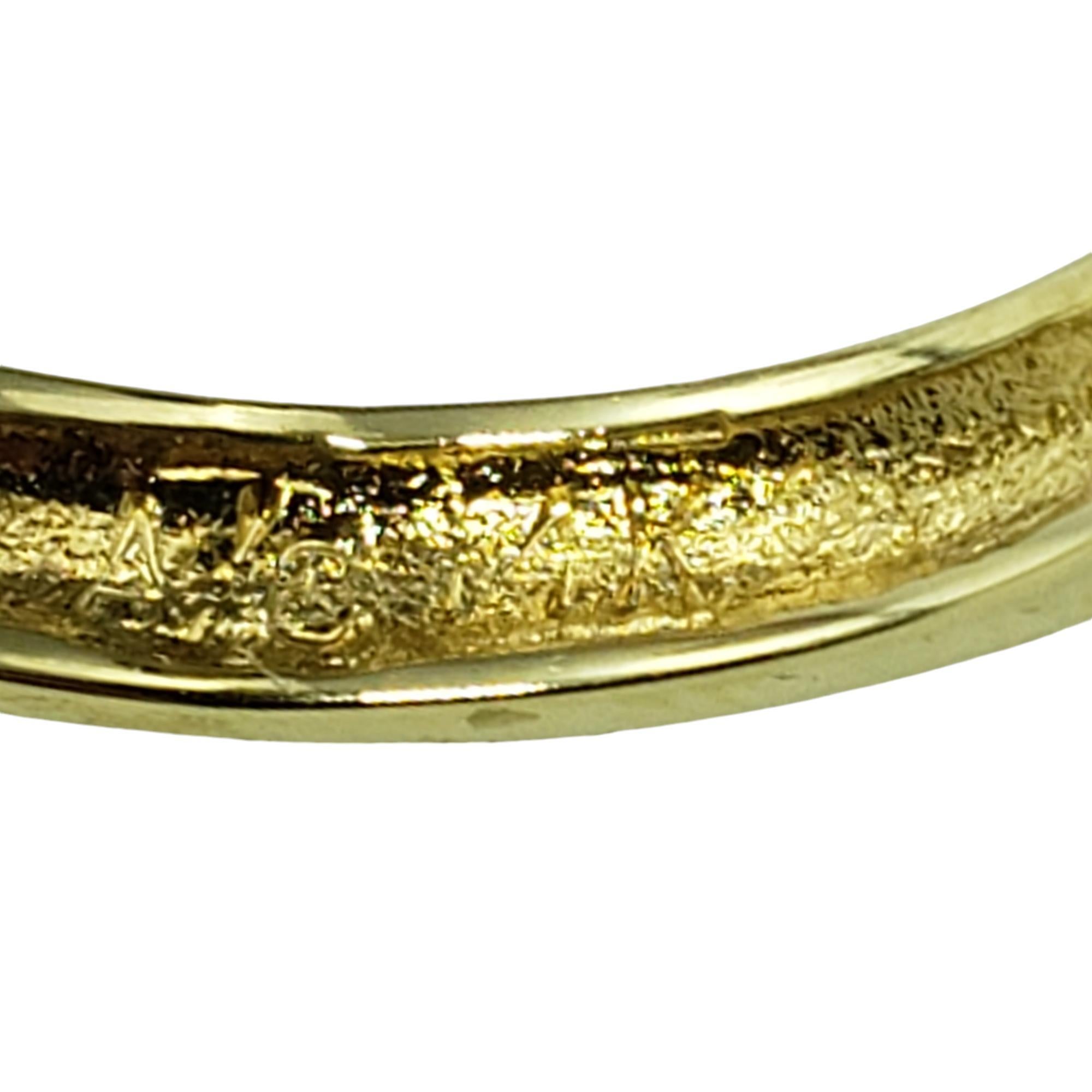 Women's 14 Karat Yellow Gold Natural Sapphire and Diamond Ring Size 6.5 #19055 For Sale