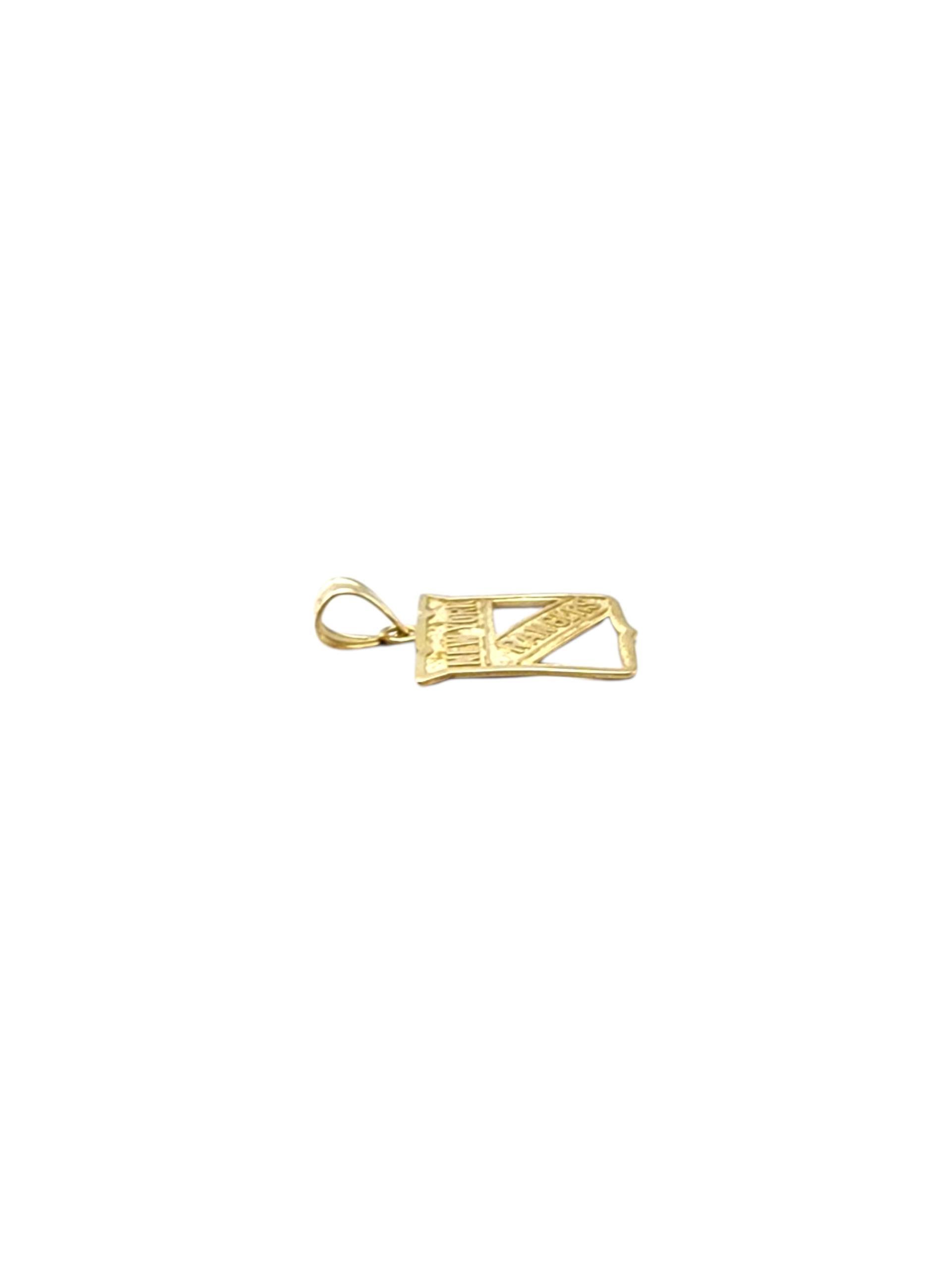 Pendentif en or jaune 14 carats New York Rangers #23047 Bon état - En vente à Washington Depot, CT