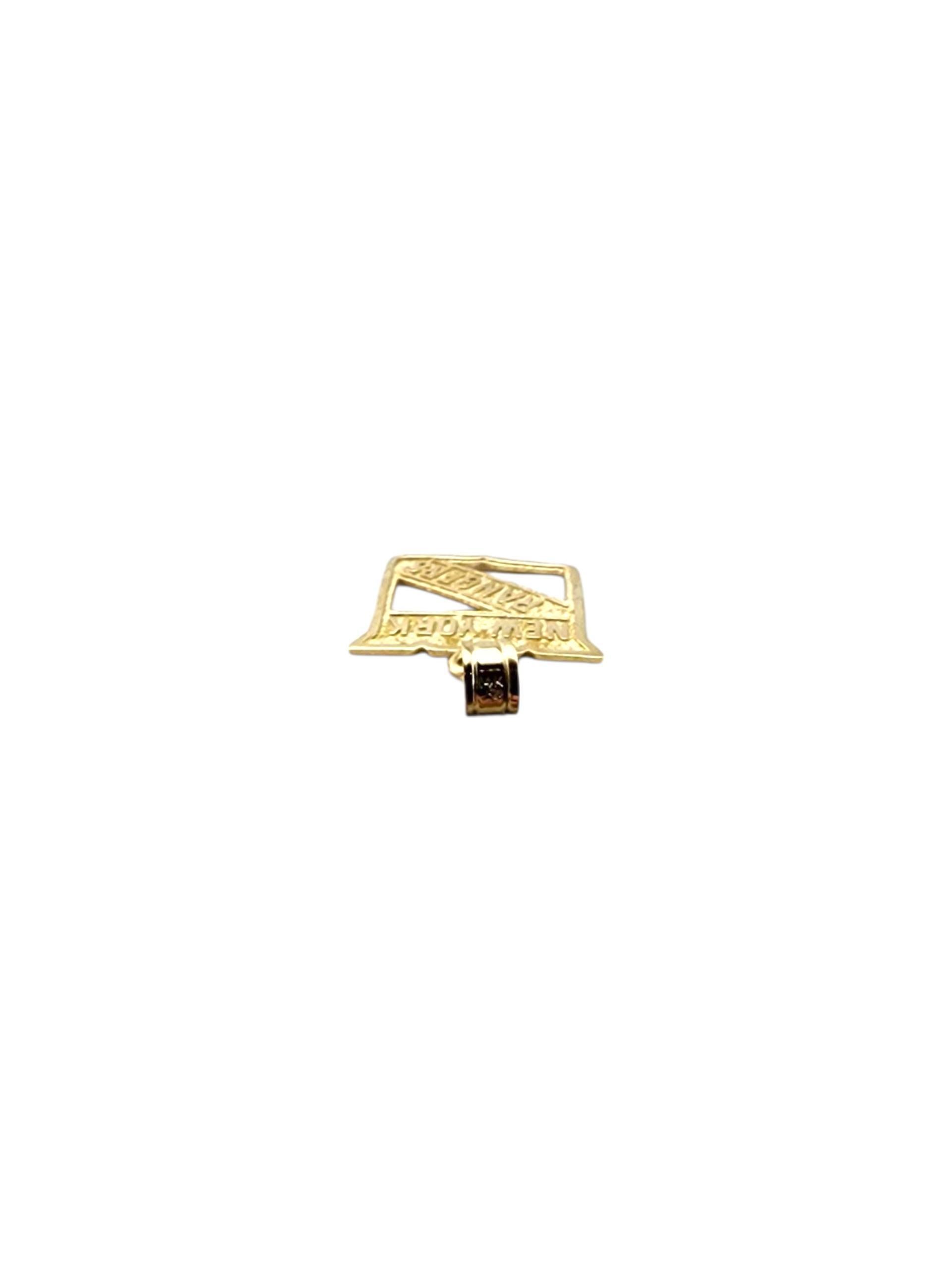 Pendentif en or jaune 14 carats New York Rangers #23047 en vente 1