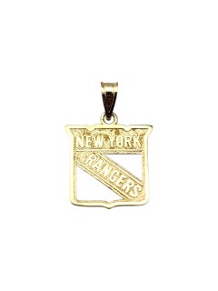 Ciondolo New York Rangers in oro giallo 14 carati #23047