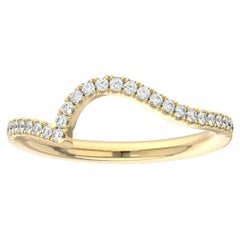 14 Karat Yellow Gold Noga Diamond Band '1/5 Carat'