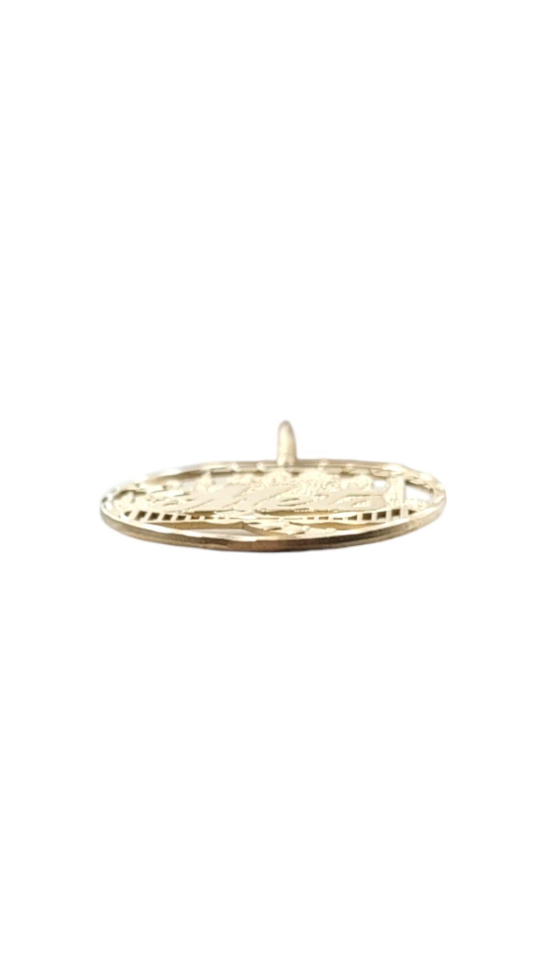 14 Karat Yellow Gold NY Mets Charm #20344 In Good Condition For Sale In Washington Depot, CT