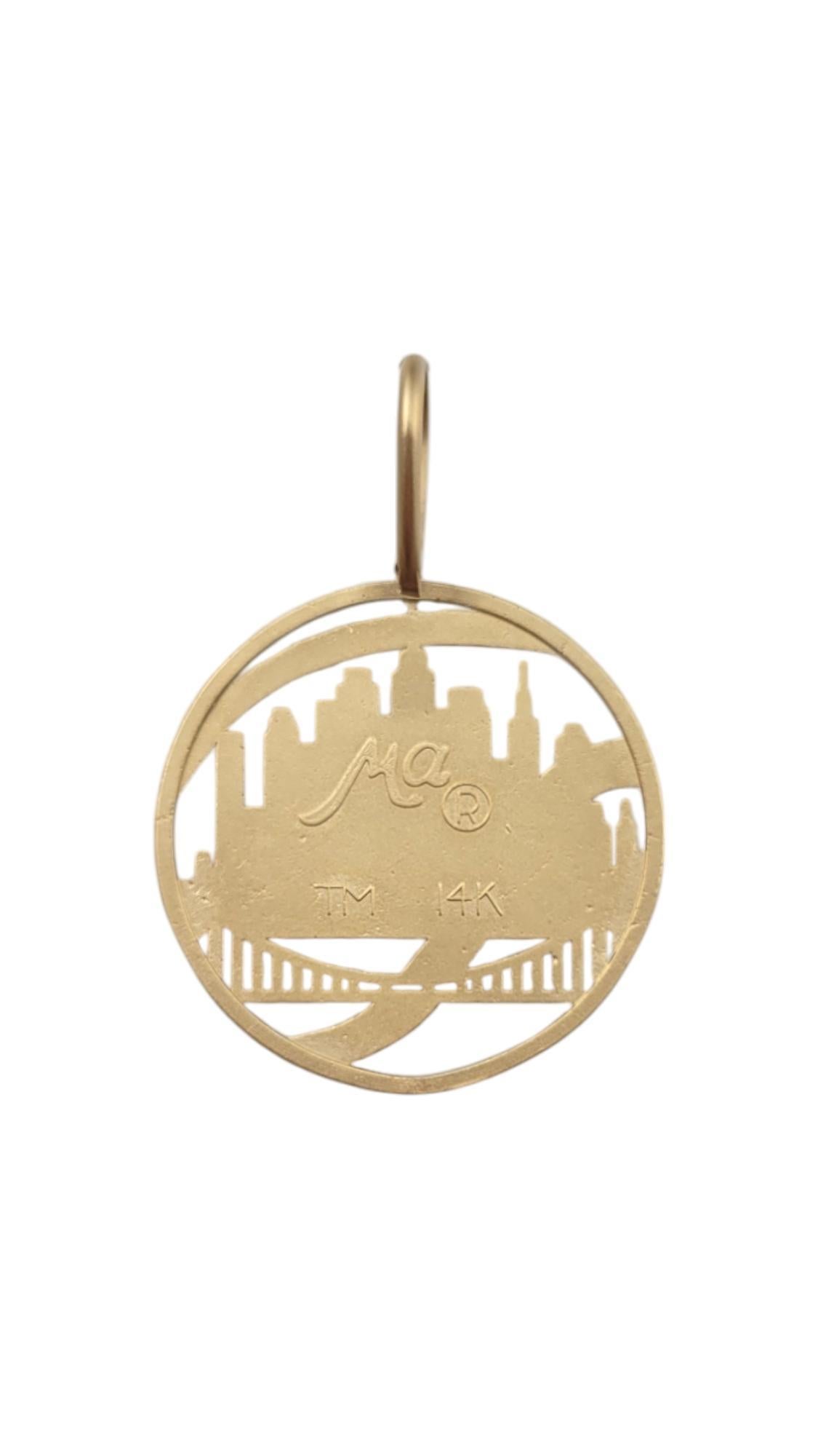 14 Karat Yellow Gold NY Mets Charm #20344 For Sale 2