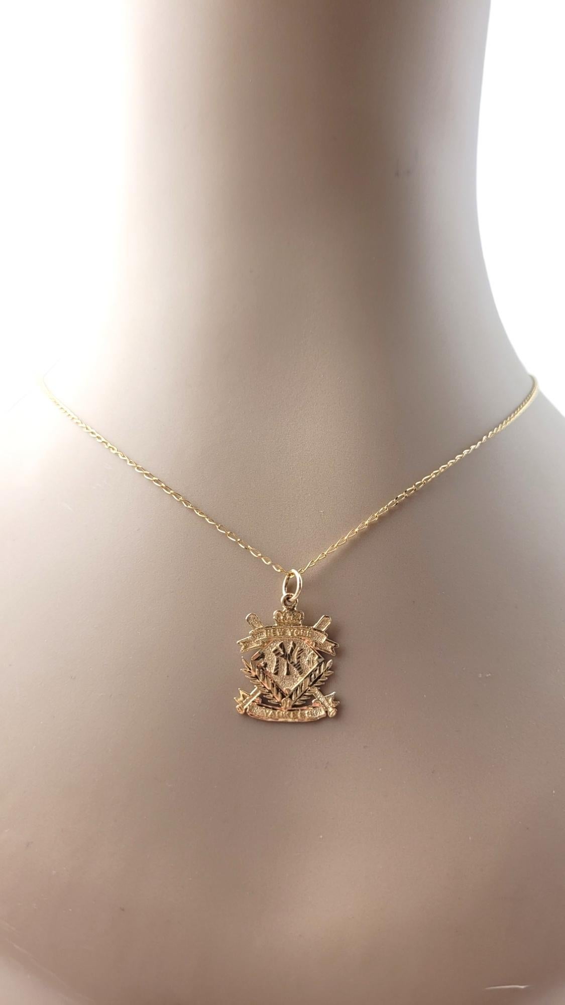 14 Karat Yellow Gold NY Yankees Charm #20855 5
