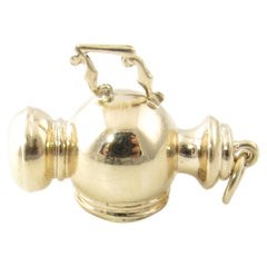 14 Karat Yellow Gold Oil Lamp Charm