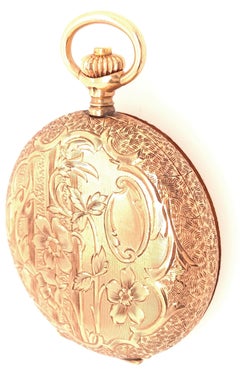 14 Karat Yellow Gold Omega Grand Prix 1900 Pocket Watch