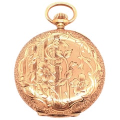 14 Karat Yellow Gold Omega Grand Prix 1900 Pocket Watch