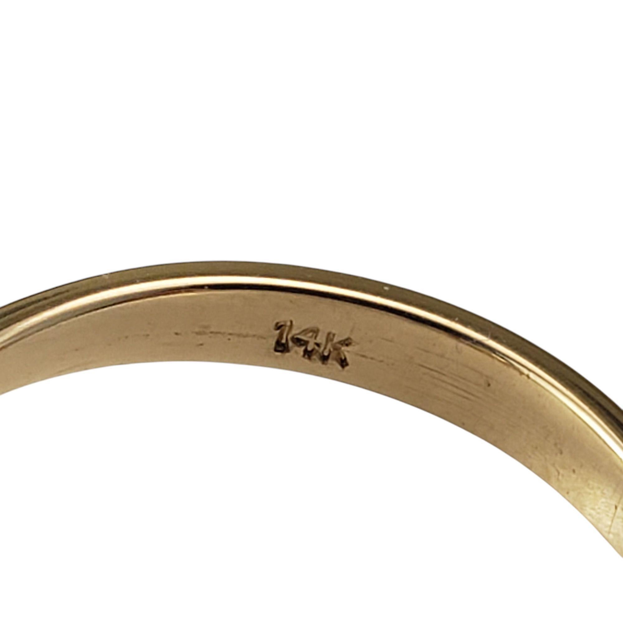 Donna Anello aureola in oro giallo 14 carati con opale e diamanti, misura 5,5 #20937 in vendita