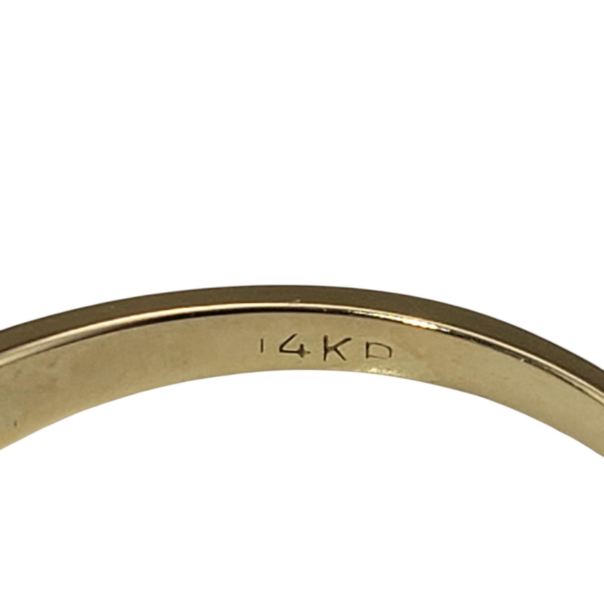 Anillo de oro amarillo de 14 quilates con ópalo y diamantes talla 7,5 #20752 en venta 1