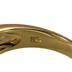 14 Karat Yellow Gold Opal Triplet and Diamond Ring #13915