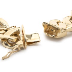 14 Karat Yellow Gold Open Cuban Link Bracelet