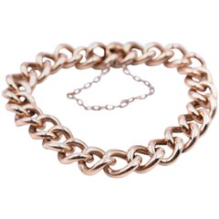 14 Karat Yellow Gold Open Cuban Link Bracelet 14 Karat Yellow Gold Open Cuban Link Bracelet