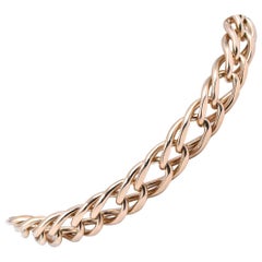 14 Karat Yellow Gold Open Link Cuban Bracelet
