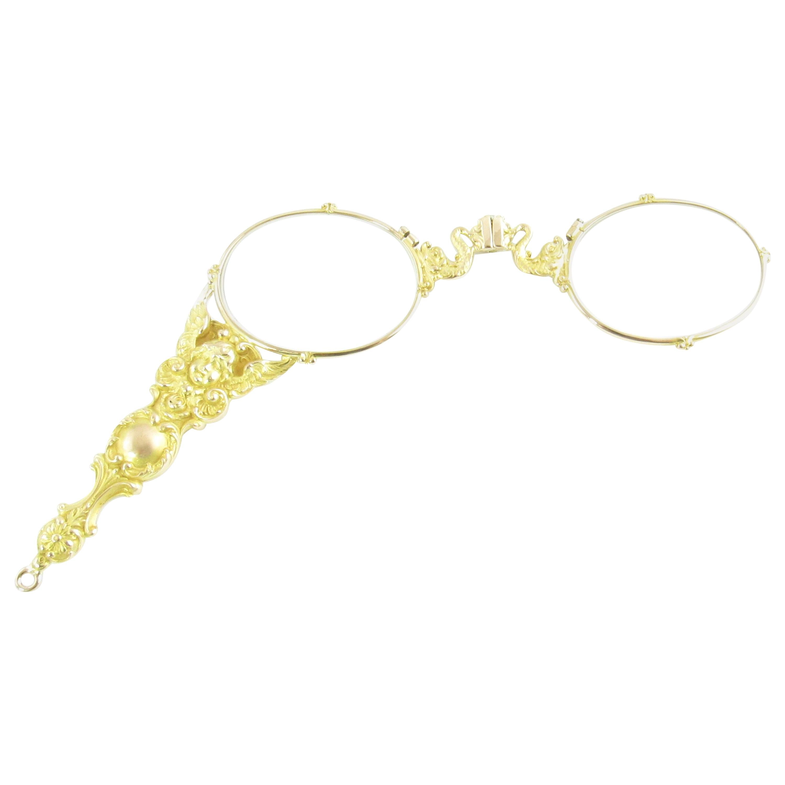 14 Karat Yellow Gold Opera Glasses