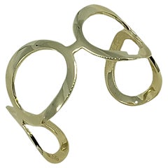Brazalete Ovalado de Oro Amarillo de 14 Kilates