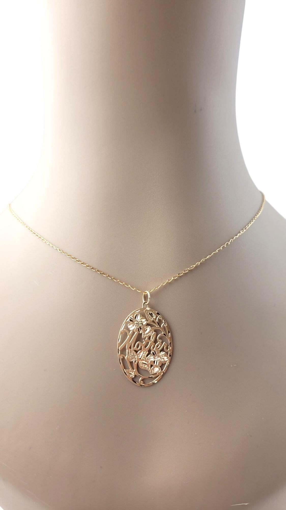 Charm madre ovale in filigrana in oro giallo 14 carati #20863 in vendita 6