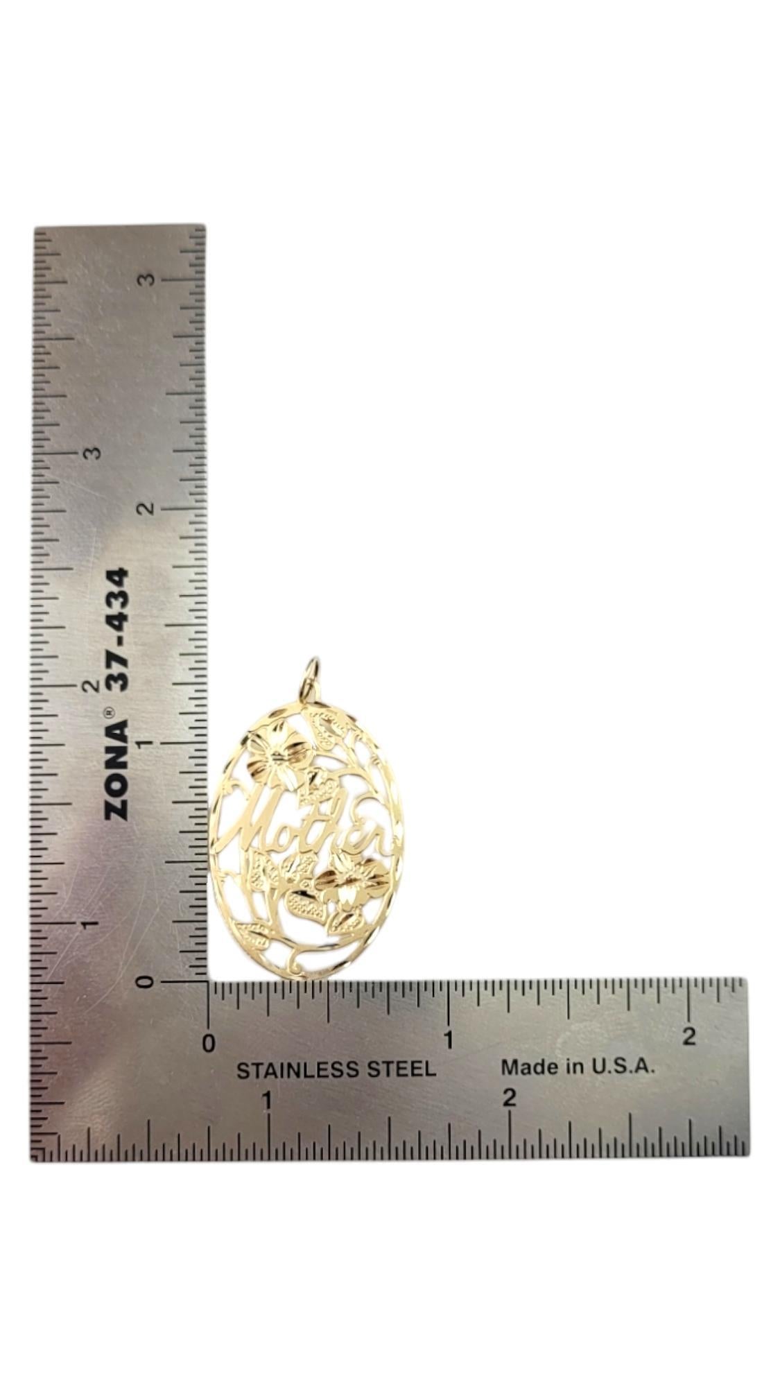 Charm madre ovale in filigrana in oro giallo 14 carati #20863 in vendita 5