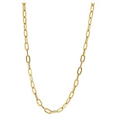 14 Karat Yellow Gold Oval Link Chain