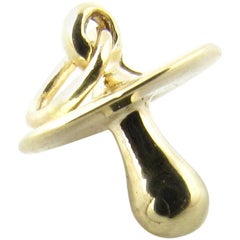 Vintage 14 Karat Yellow Gold Pacifier Charm