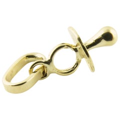 Vintage 14 Karat Yellow Gold Pacifier Charm