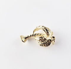 14 Karat Yellow Gold Palm Tree Charm