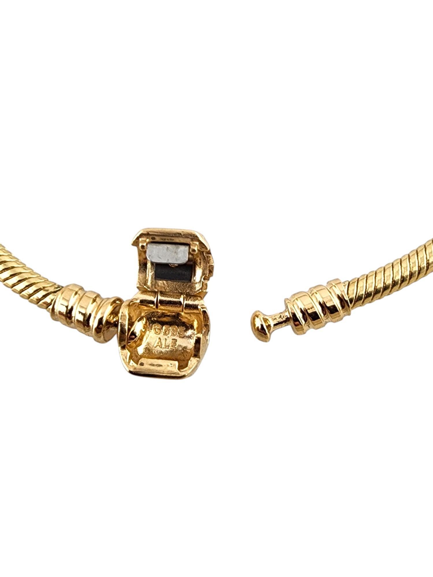 14 Karat Yellow Gold Pandora Snake Chain Bracelet #19799 1