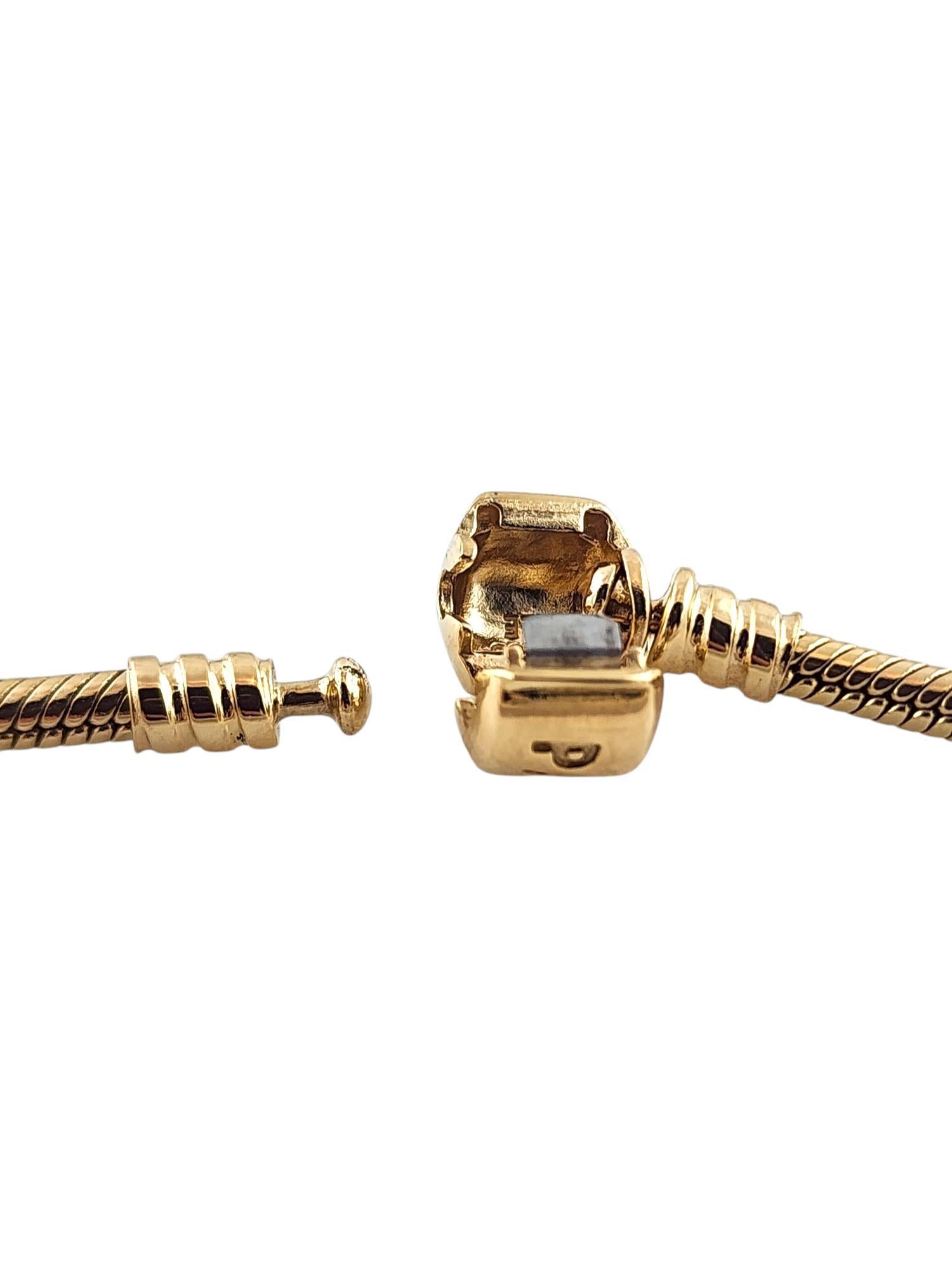 Women's 14 Karat Yellow Gold Pandora Snake Chain Necklace 16