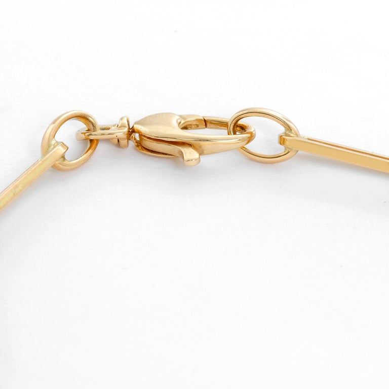 14 Karat Yellow Gold Paper Clip Chain Bracelet at 1stDibs paper clip
