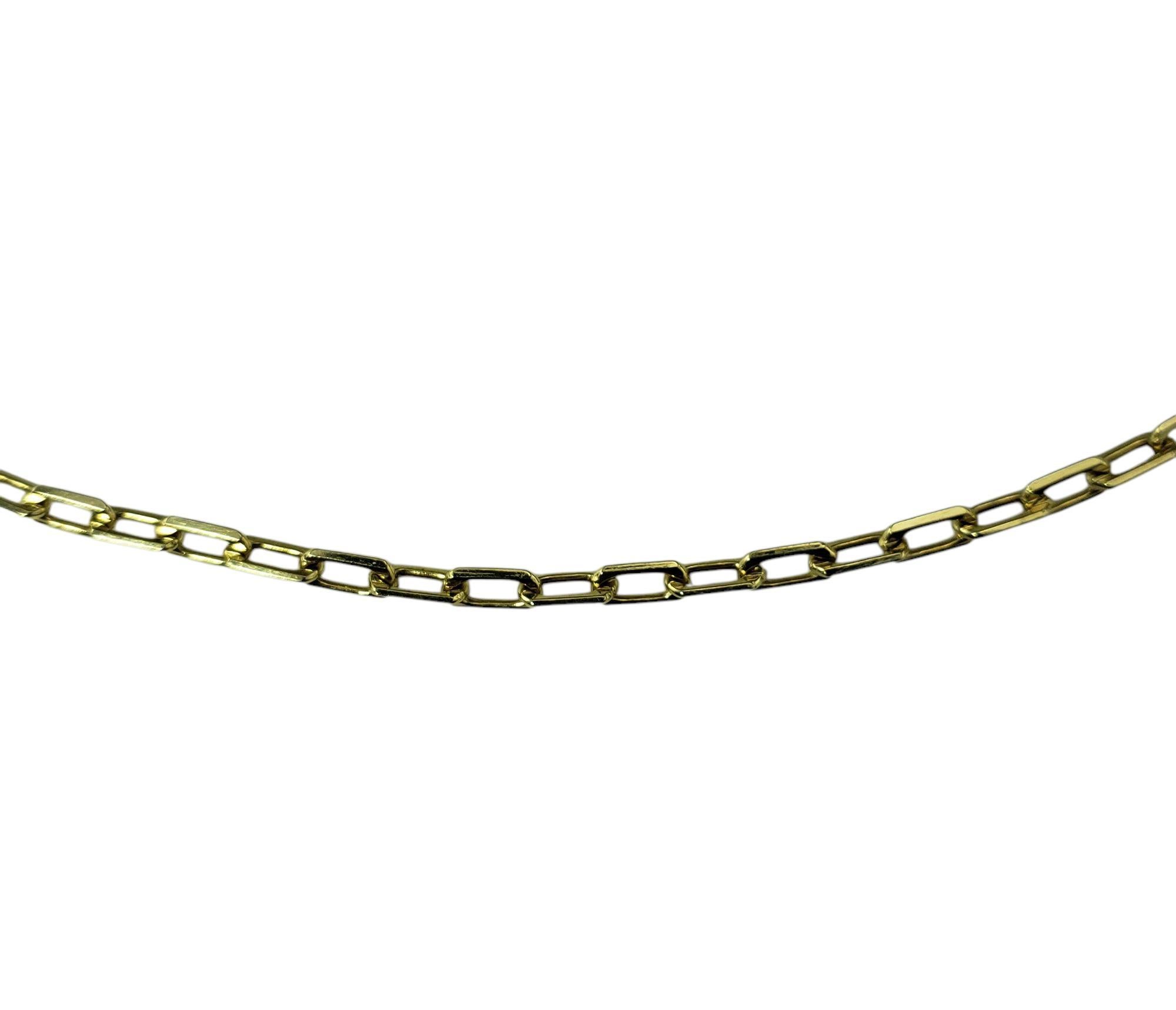 14 Karat Gelbgold Papier Klammer Kette Halskette-

Diese moderne Büroklammerkette aus 14-karätigem Gelbgold strahlt eine schlichte und minimalistische Eleganz aus und bietet gleichzeitig Langlebigkeit und einen zeitlosen Reiz. 

Breite: 2.5