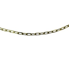 Collana a catena con fermaglio in oro giallo 14 carati #24435