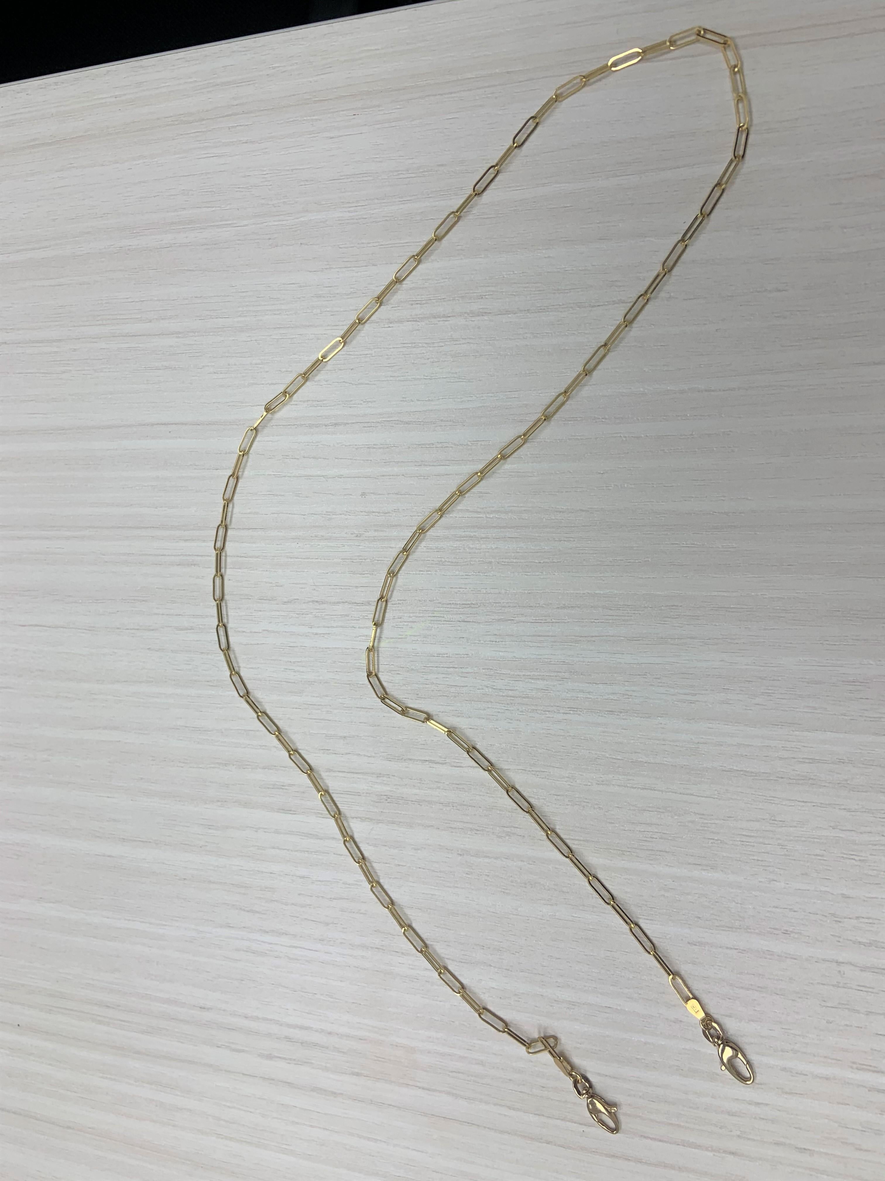 gold paperclip necklace