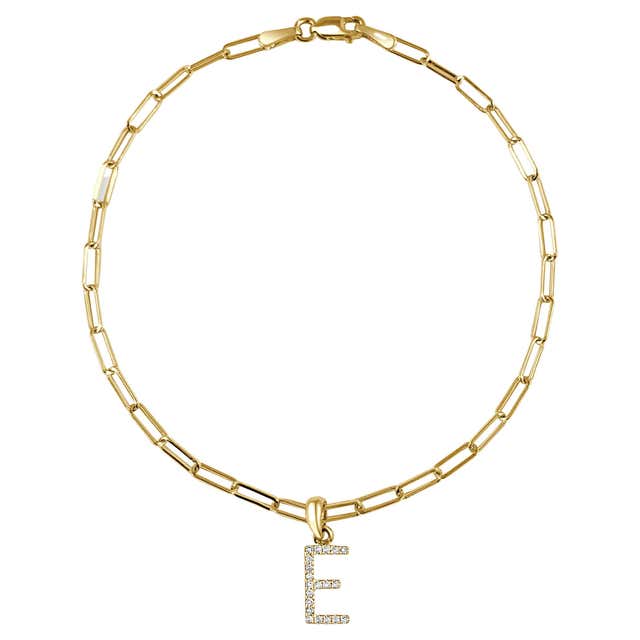 14 Karat Yellow Gold Link Paperclip Chain Bracelet 1.7 g For Sale at ...