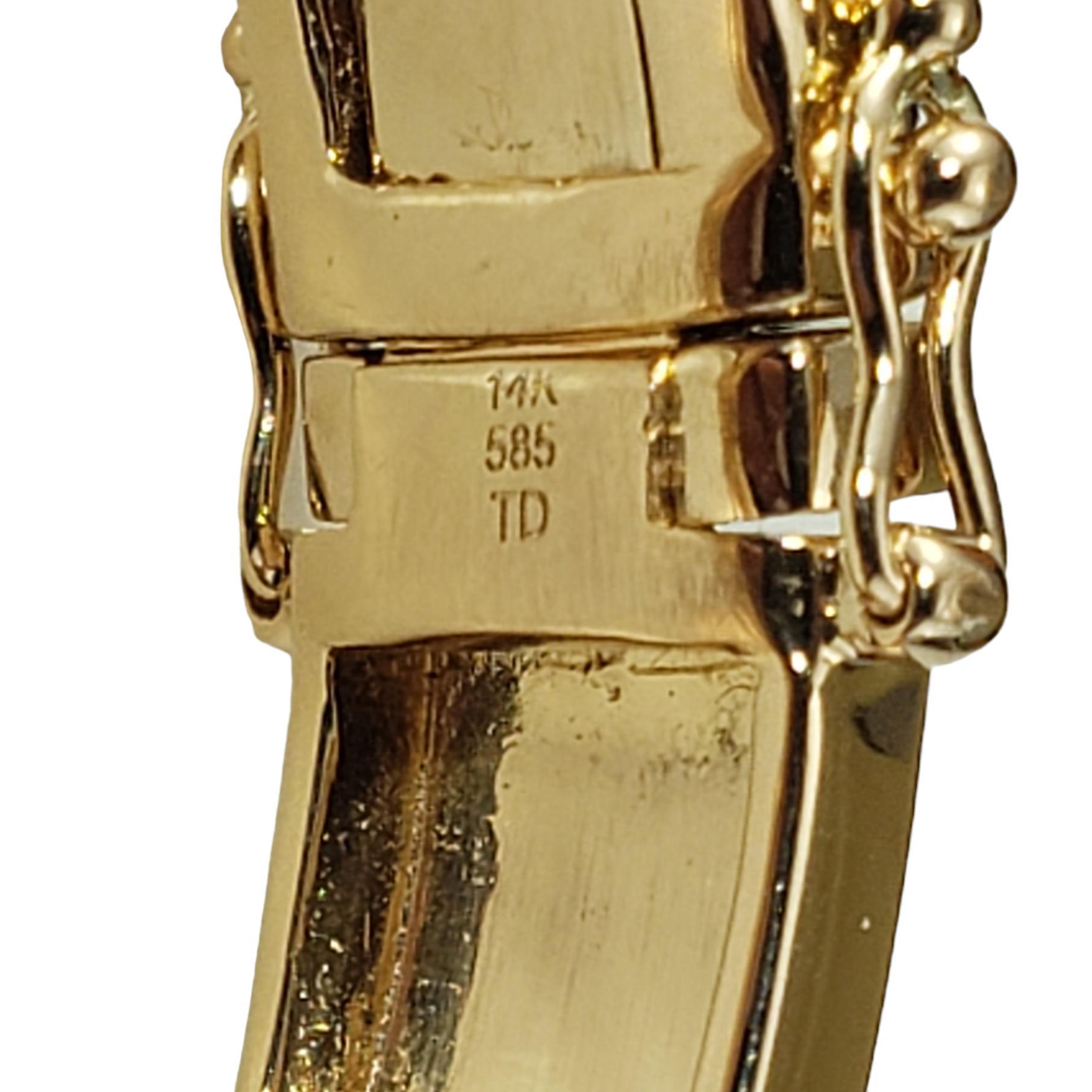 Bracciale con stelle mobili in oro giallo 14 carati Pave Diamond #17760 in vendita 1